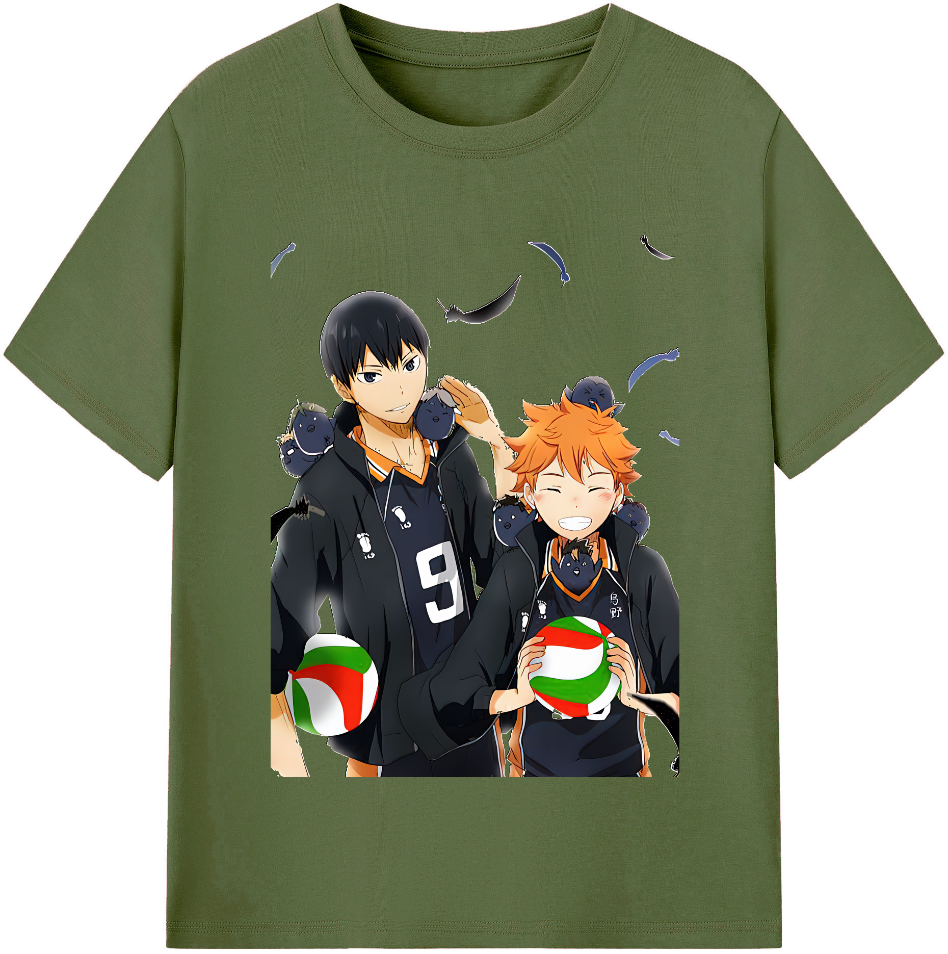 （画像用） ハイキュー!! Haikyu!! 綿100％半袖Tシャツ（フロントプリント）